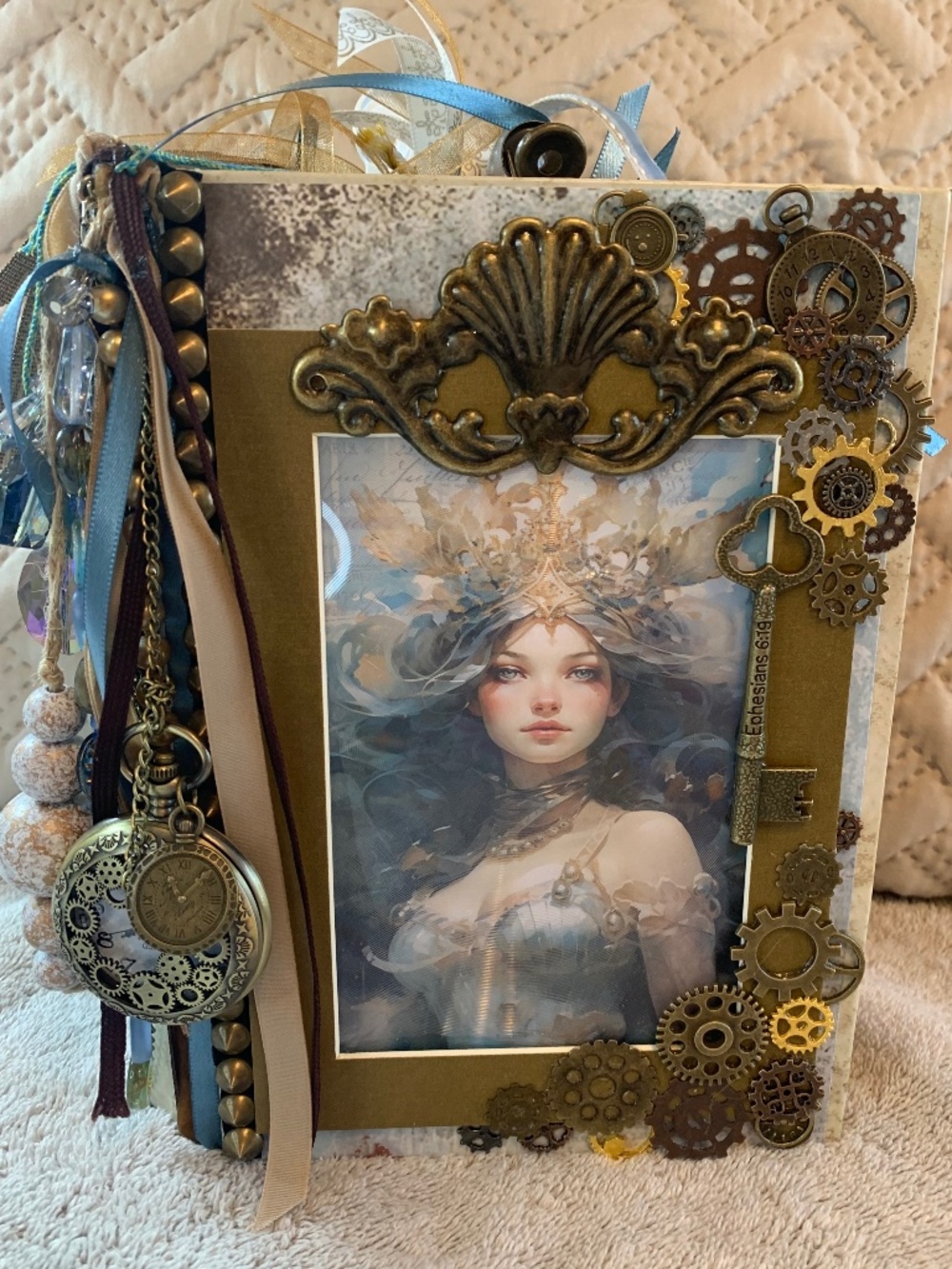 Junk Journal Steampunk Ocean themed Art Journal